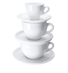 Kávés csészék JOY fehér színben