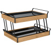 Hűtött vitrin Esino Melamine lapos 1/1 + 2/4 kétszintes