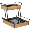Hűtött vitrin Esino Melamine lapos 1/2 + lapos 1/4 kétszintes